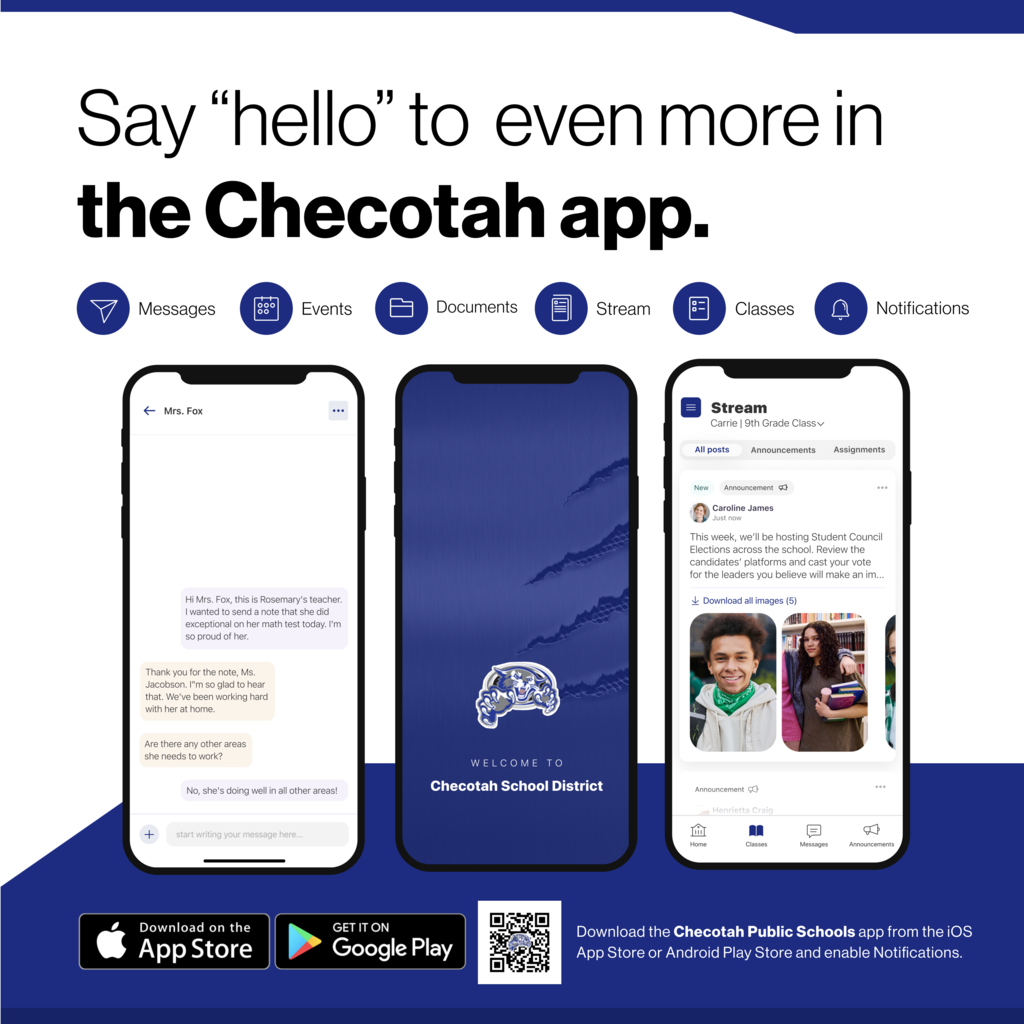 say hello to even more in the Checotah app