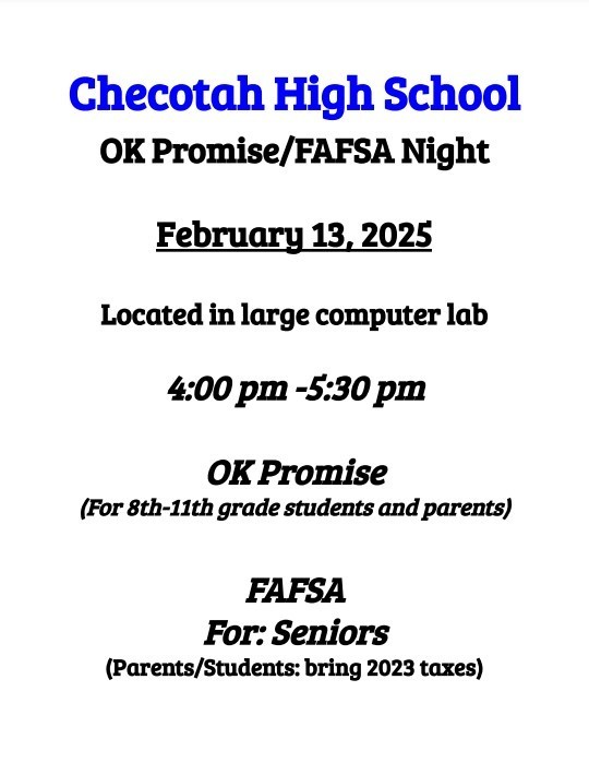 CHS FAFSA and OK Promise