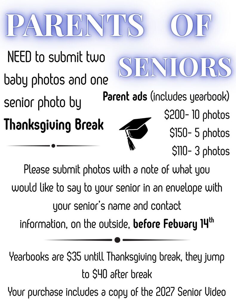 Senior Yearbook pages