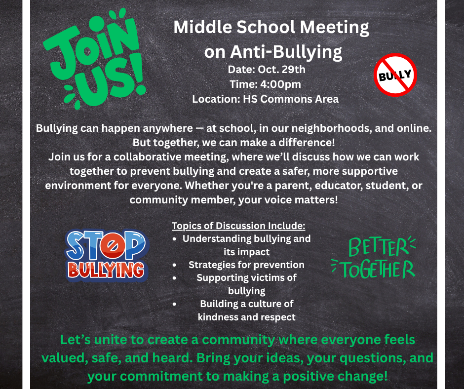 CMS Anti-Bullying Meeting