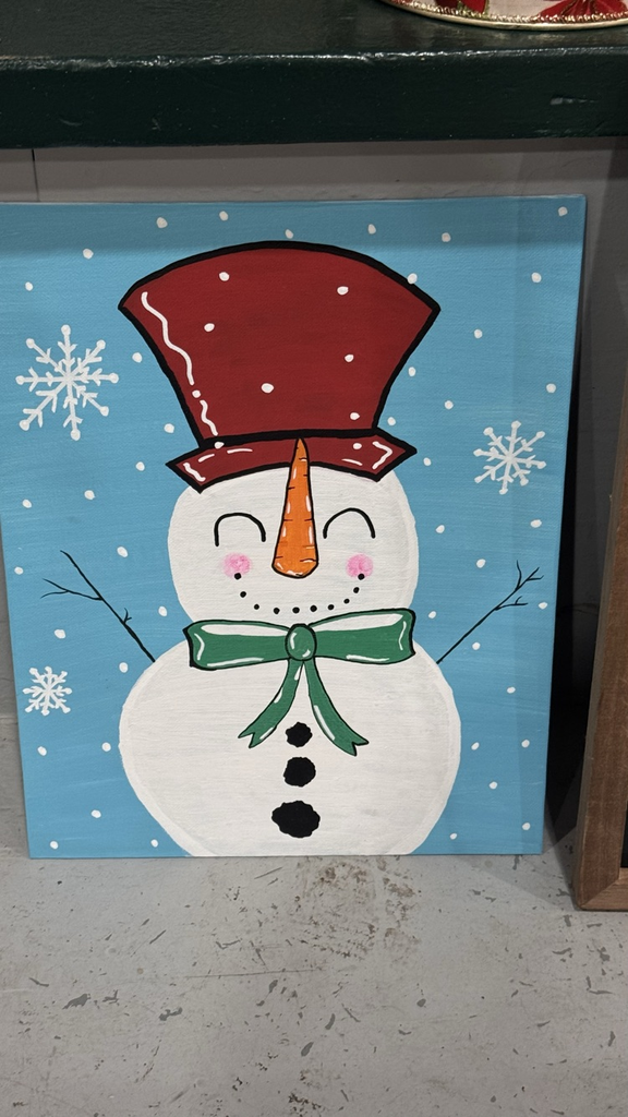 painting snowman
