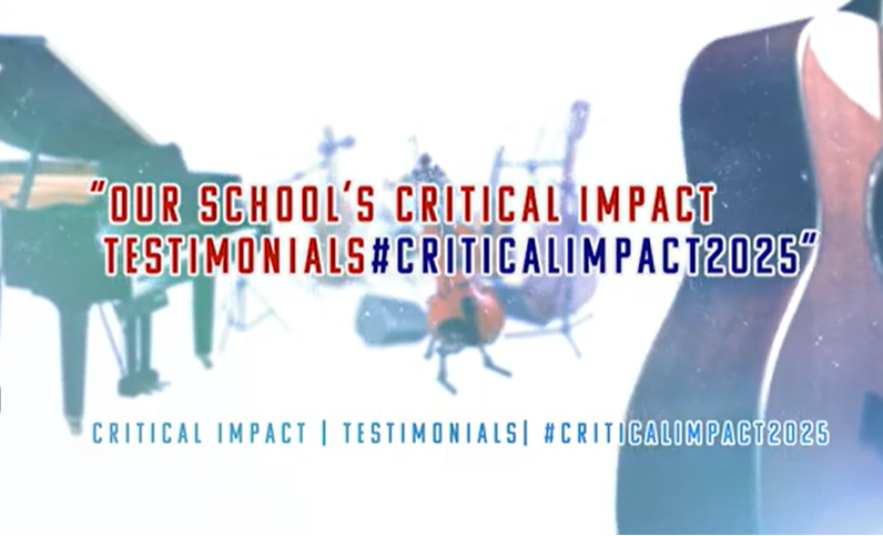 critical impact image with musical instruments