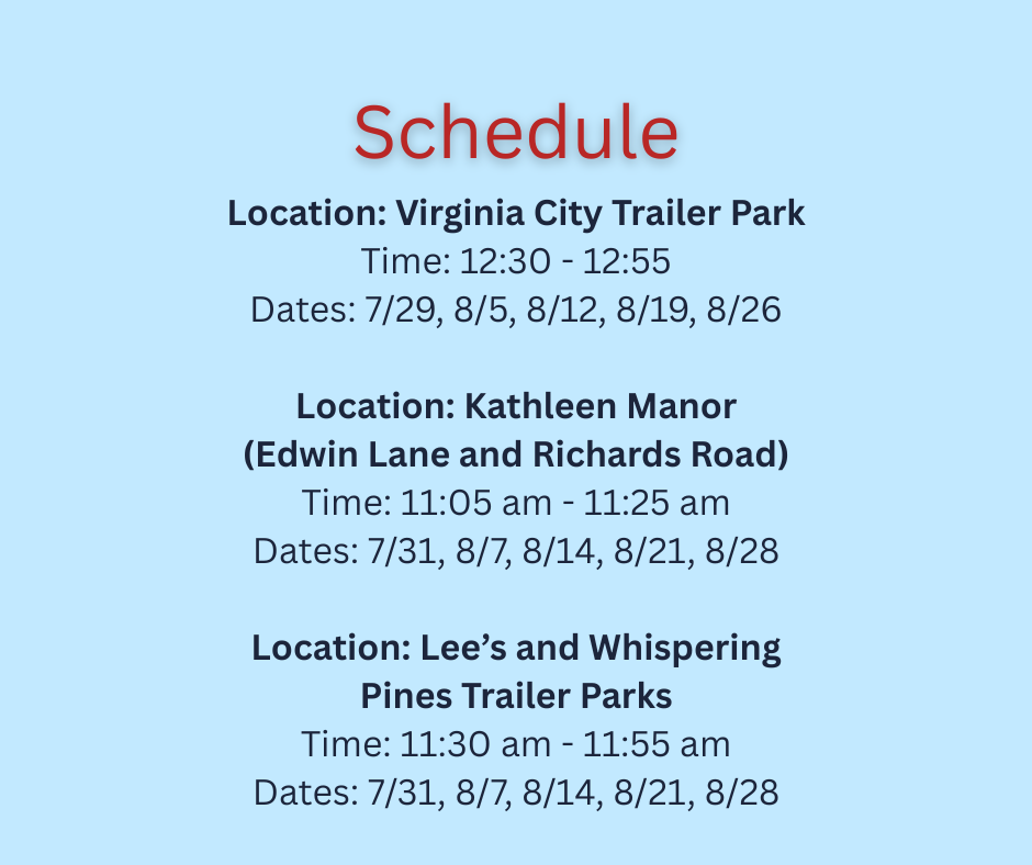 bookmobile schedule