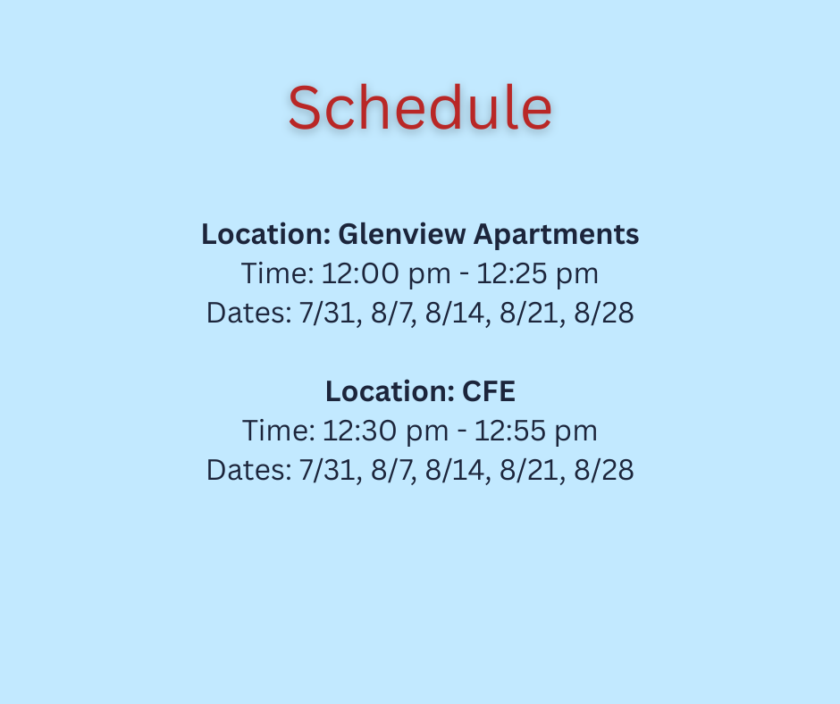 bookmobile schedule