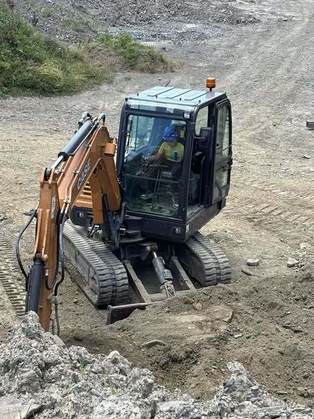 student driving heavy machinery