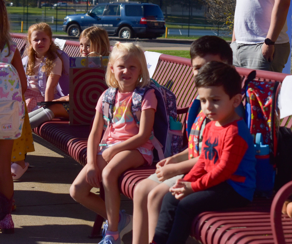 students outside
