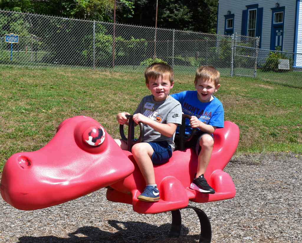 students playing on playground