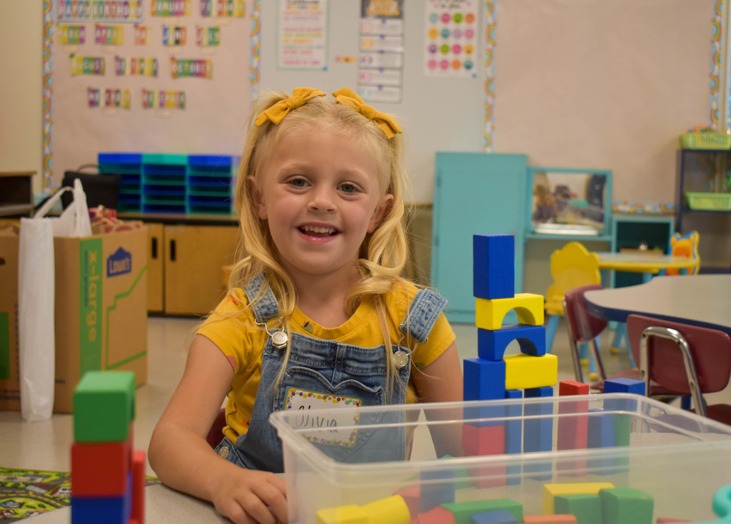 student in classroom