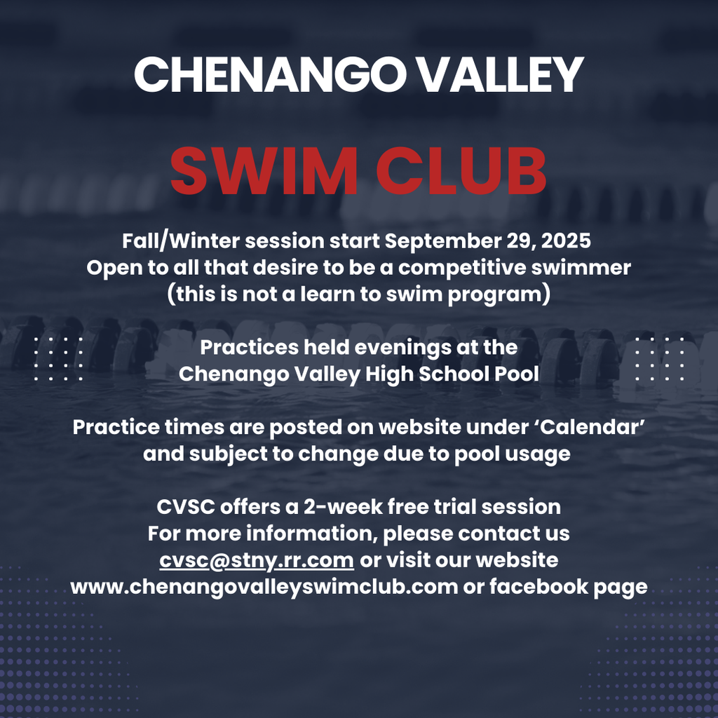 Swim club flyer