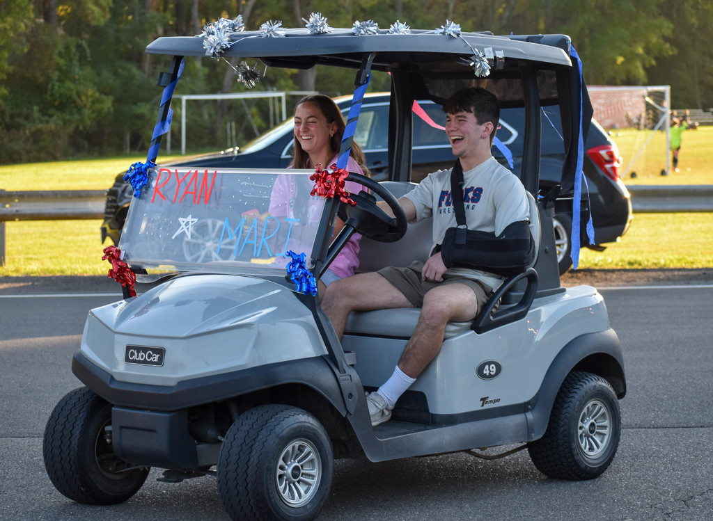 students in parade
