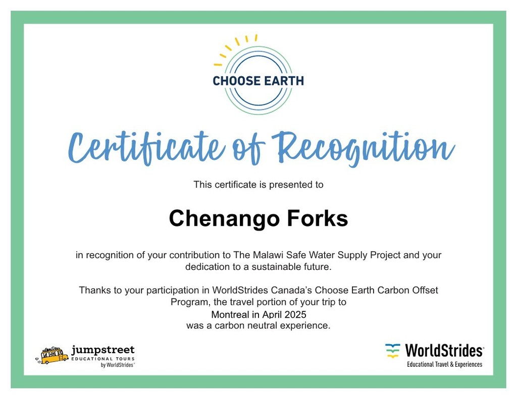 certificate of recognition
