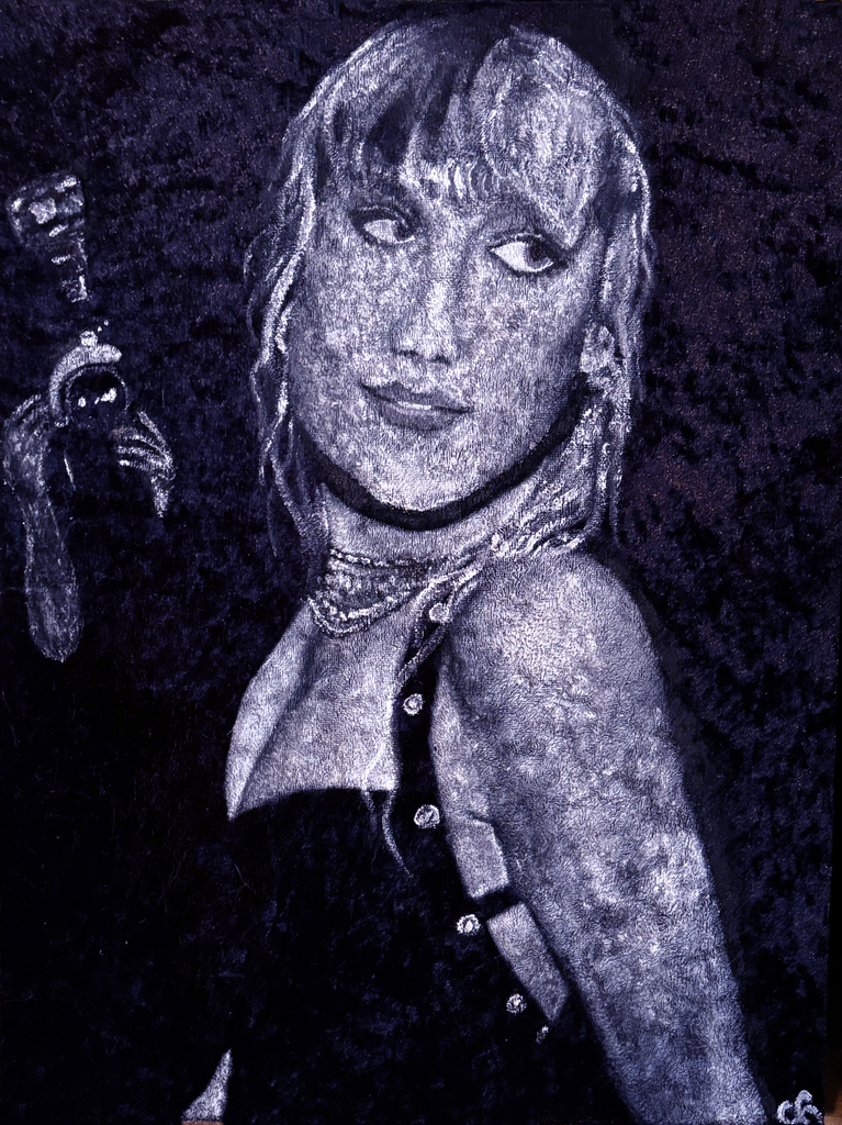 student artwork of a woman