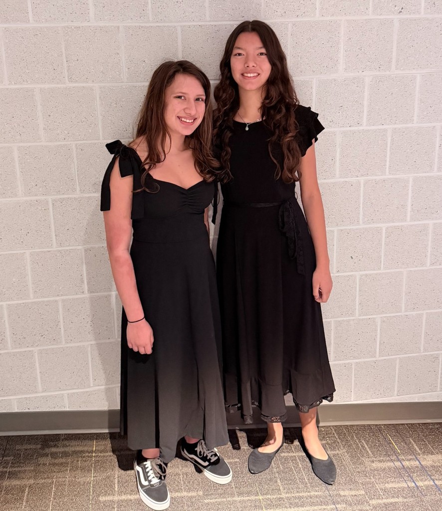 students in concert attire 
