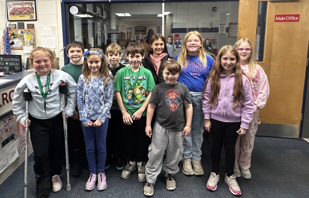 a group of elementary students