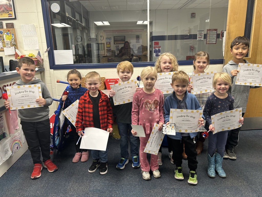 elementary students with awards