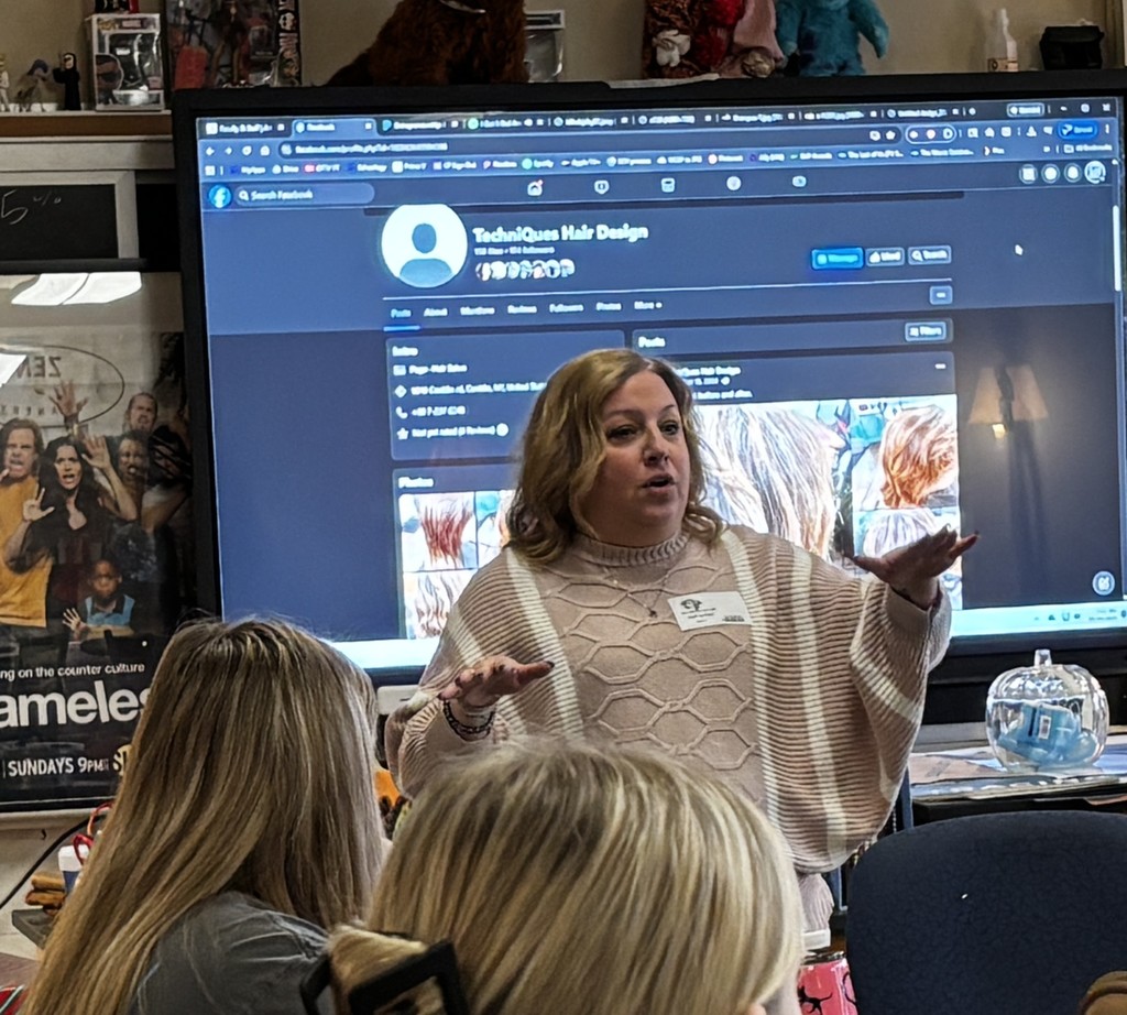 guest speaker talking to high school class