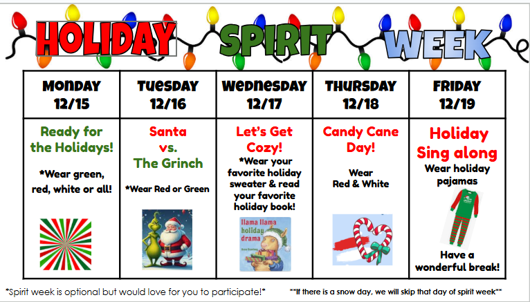 Chenango Forks Elementary Spirit Week