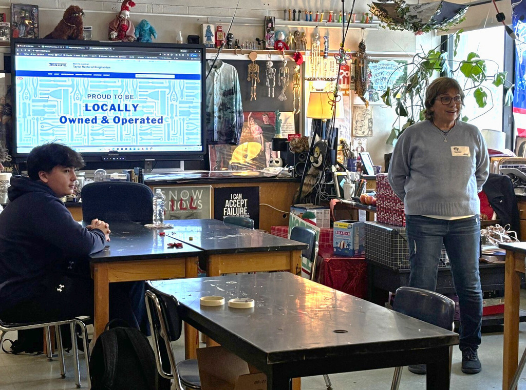 guest speaker in classroom