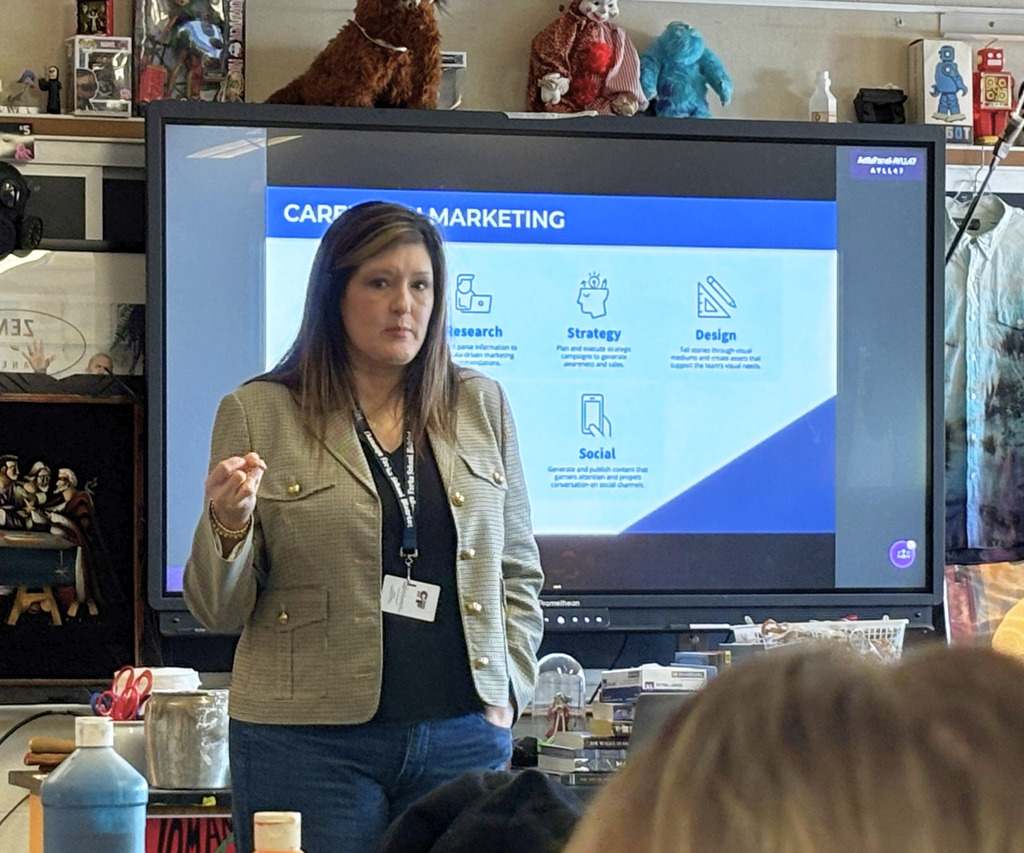 guest speaker in classroom