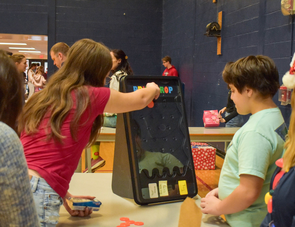 students playing games