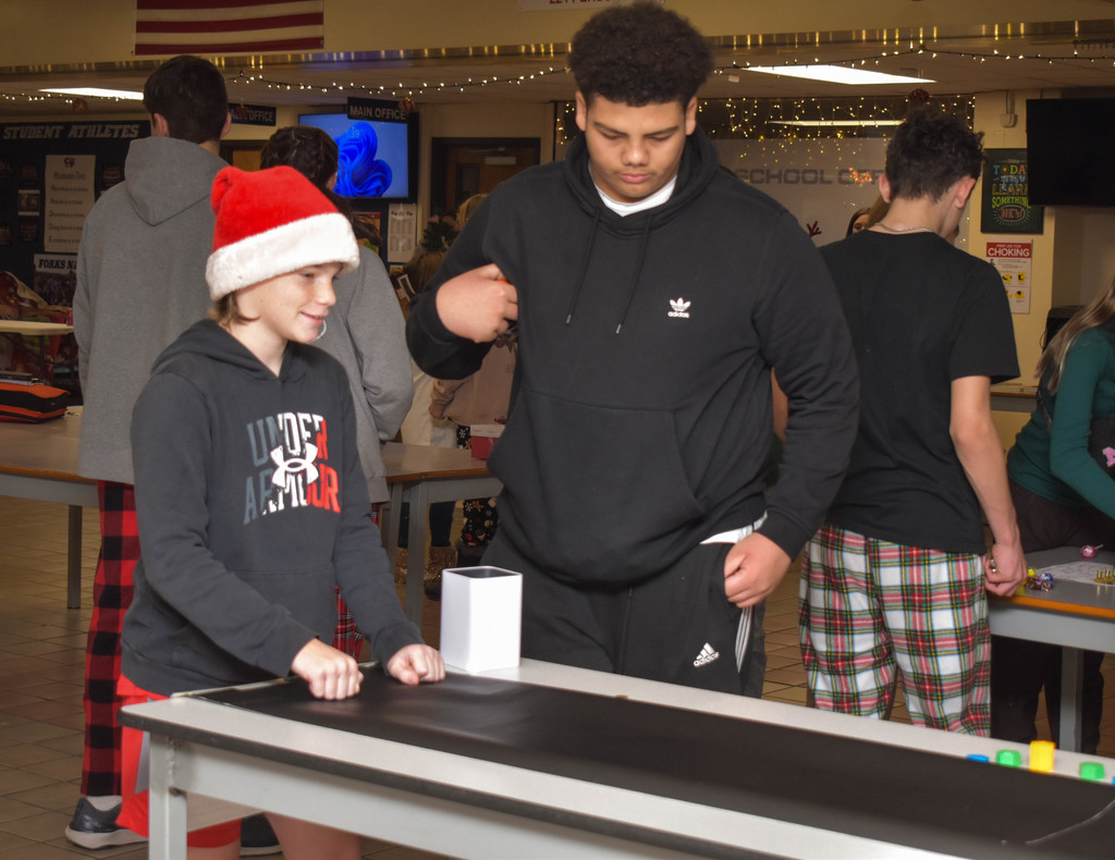 students playing games