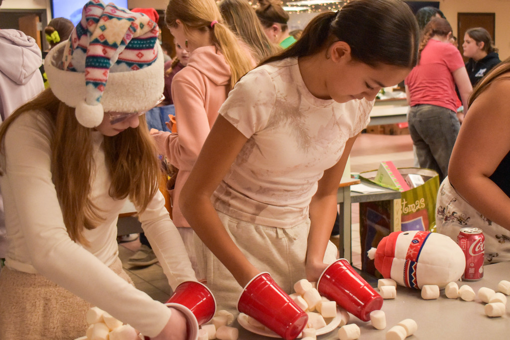 students playing games
