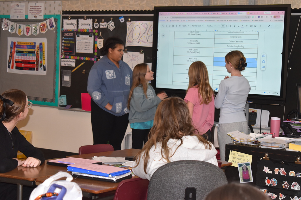 students in leadership training