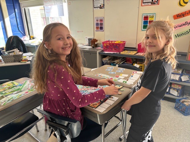 students playing games 