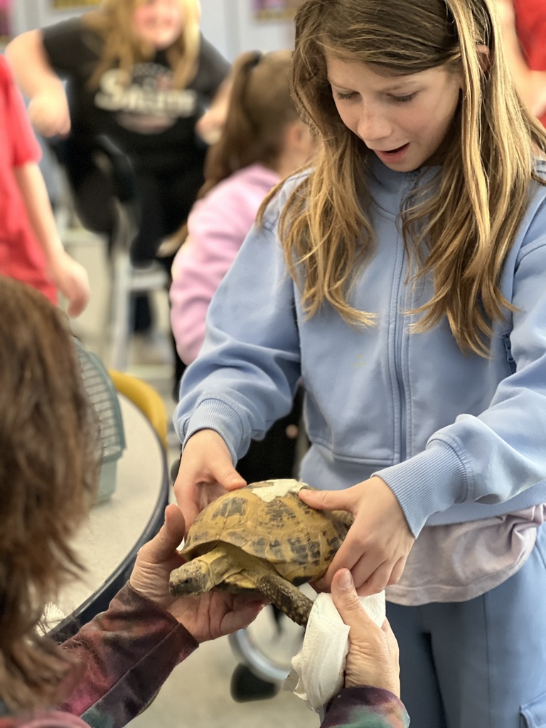 student holding turtle 