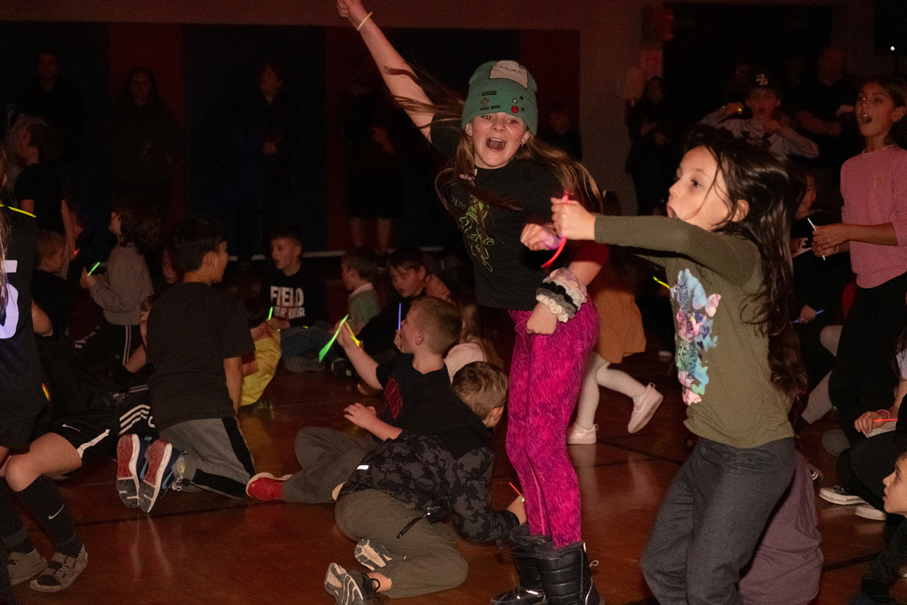 students dancing