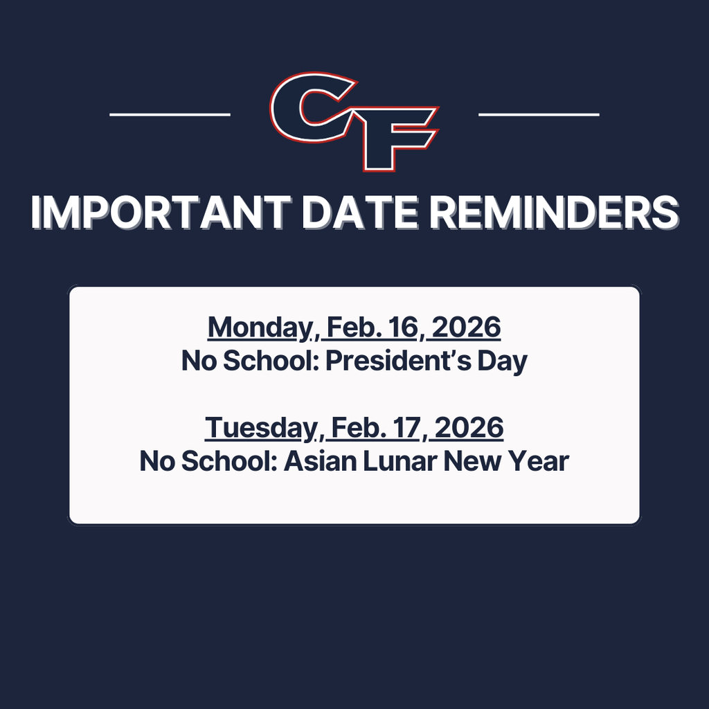 date reminder no school Feb 16 and 17