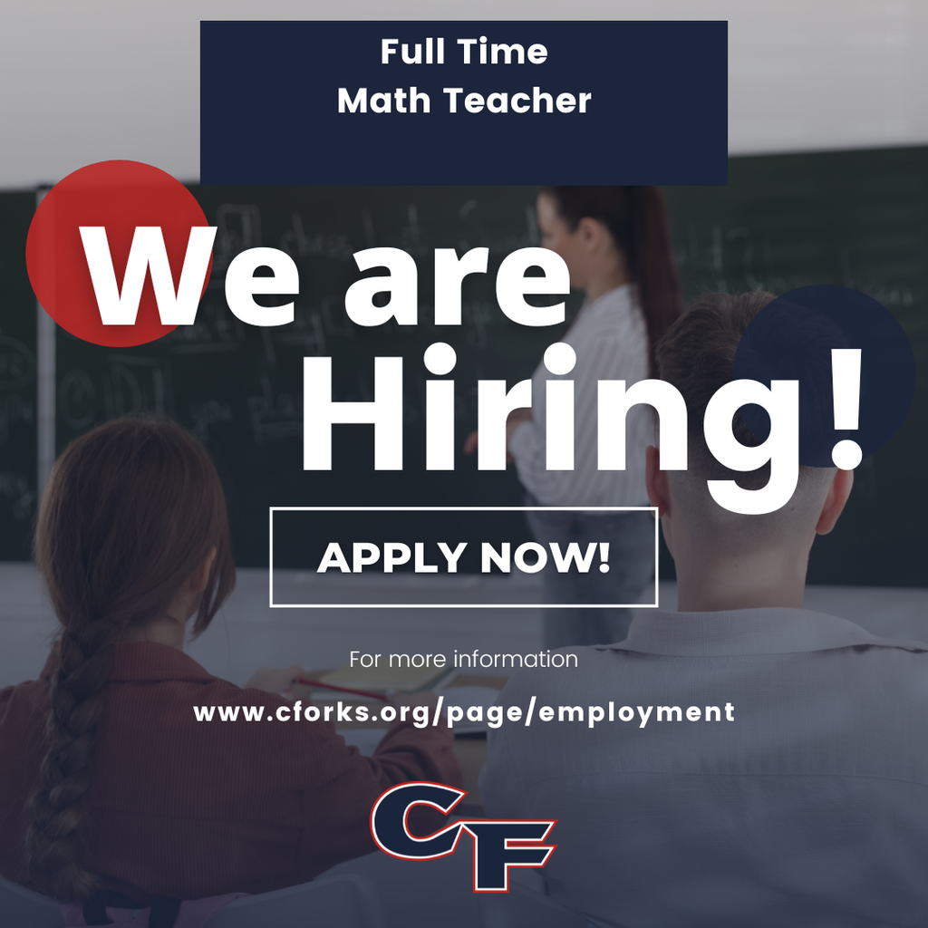 now hiring math teacher