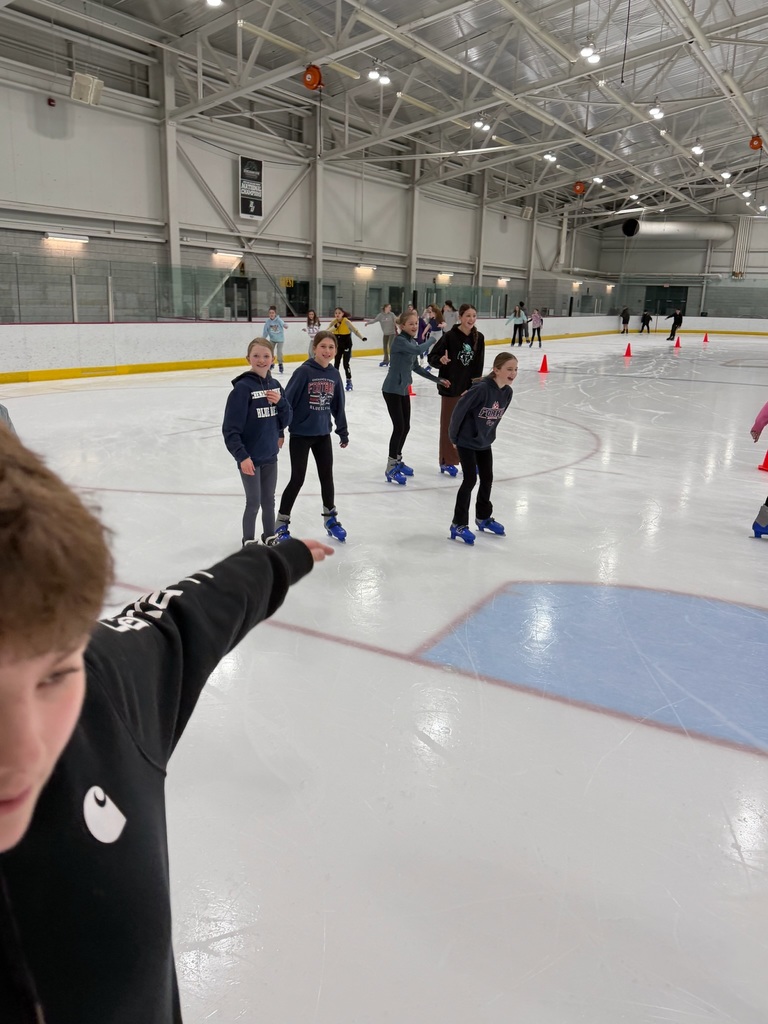 student ice skating