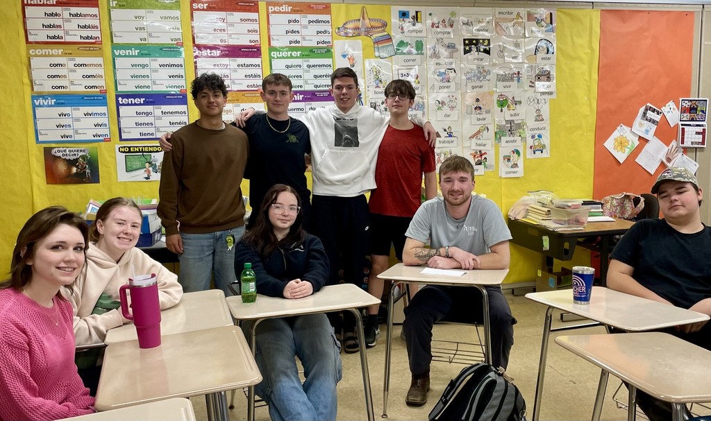 high school student in classroom