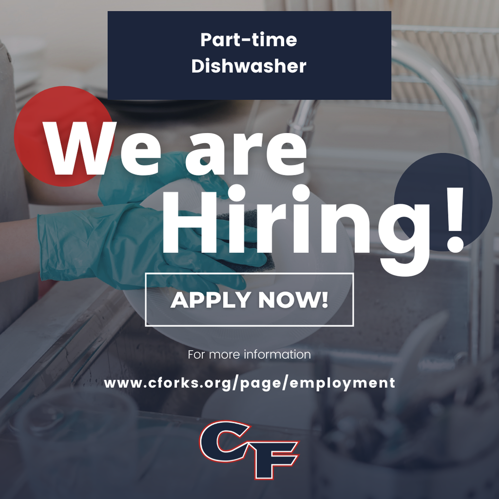 now hiring part time dishwasher