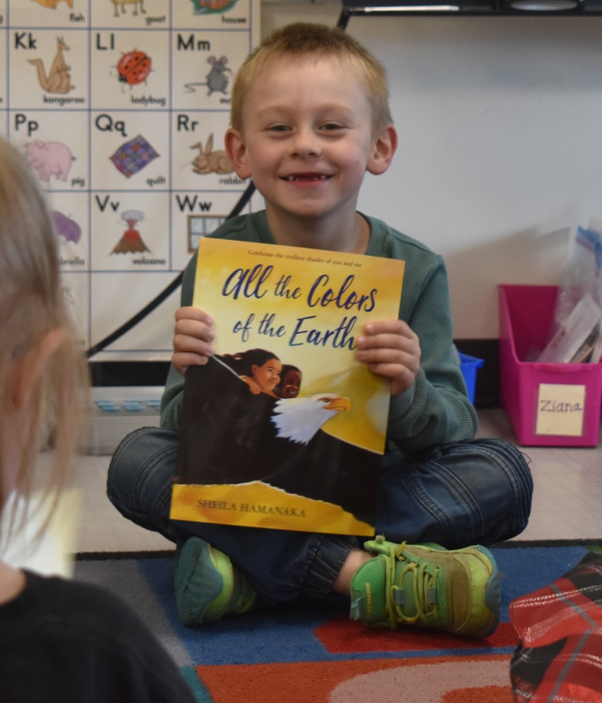 student with book