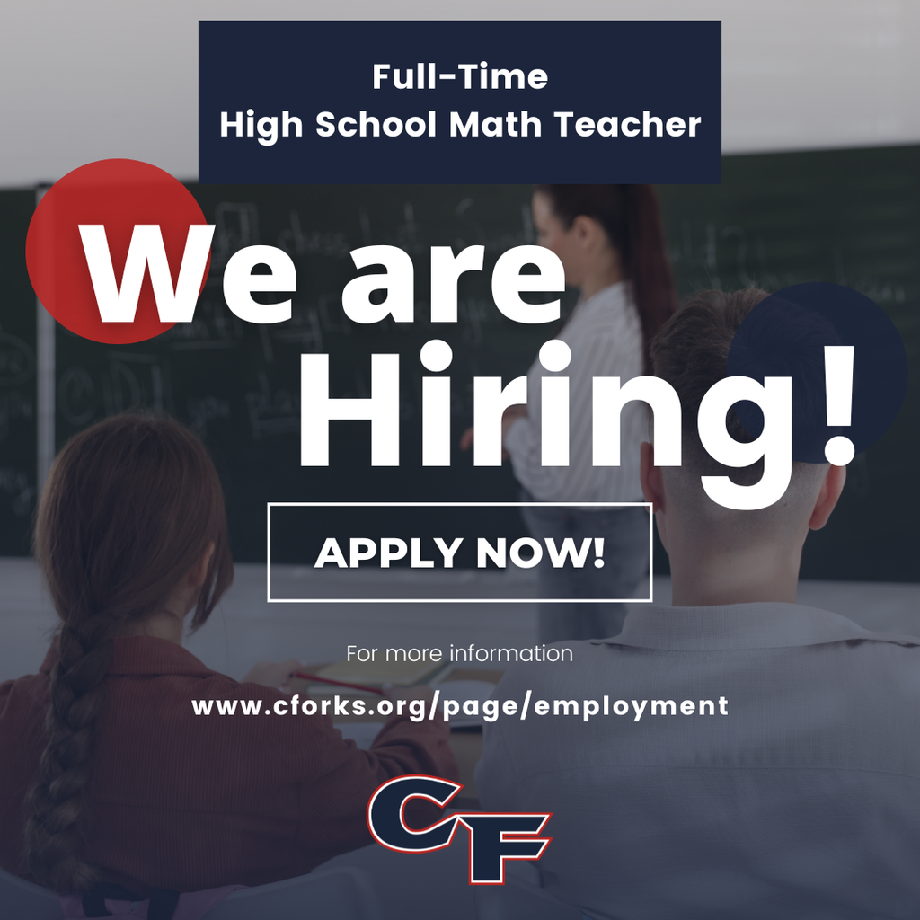 now hiring math teacher