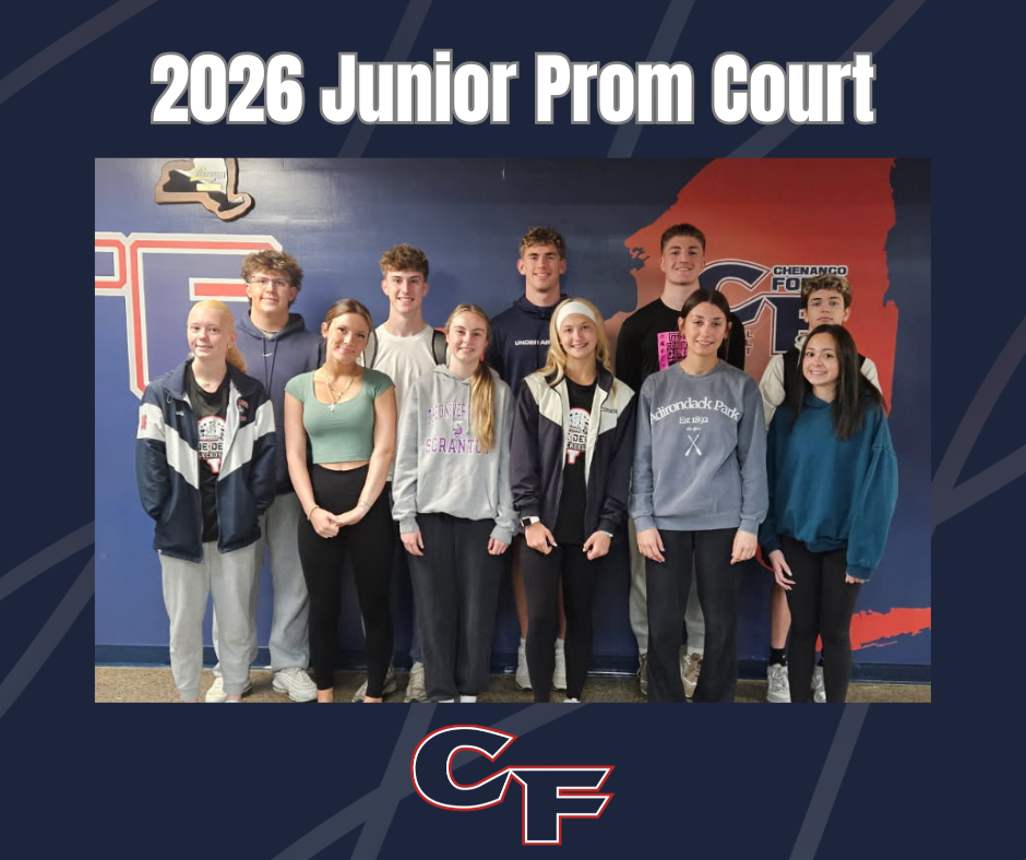 high school students lined up, junior prom court