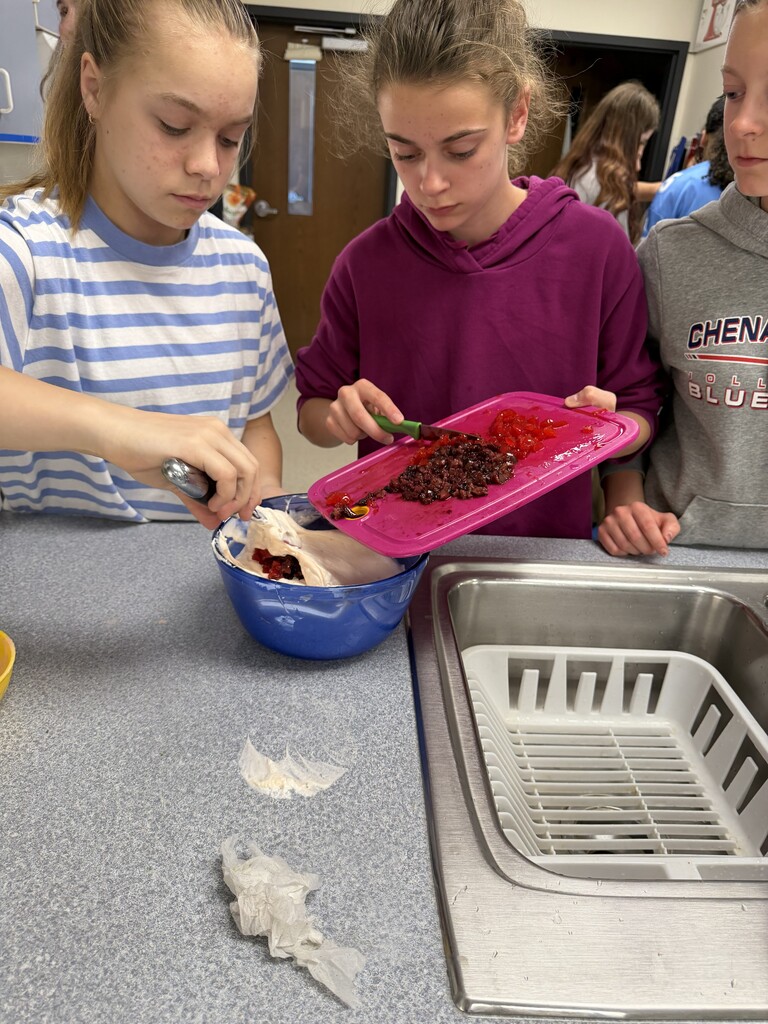 students making ice cream
