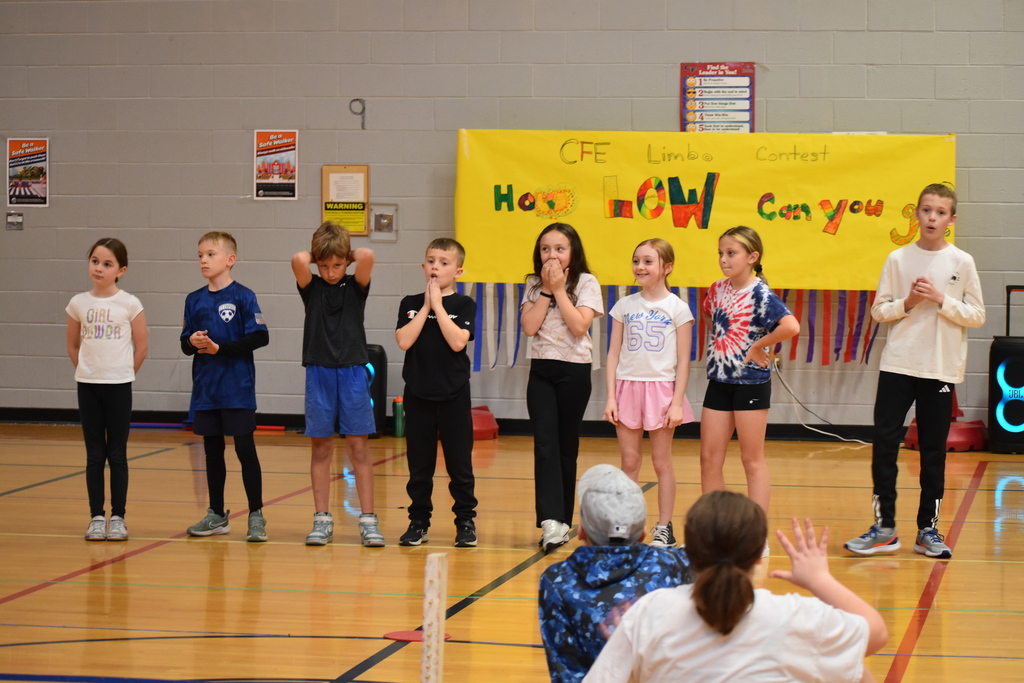elementary student in gymnasium