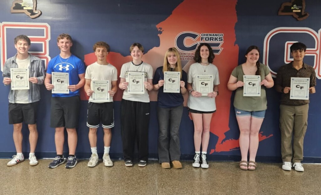 high school students with awards