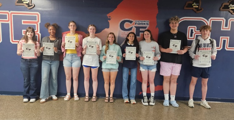 high school students with awards
