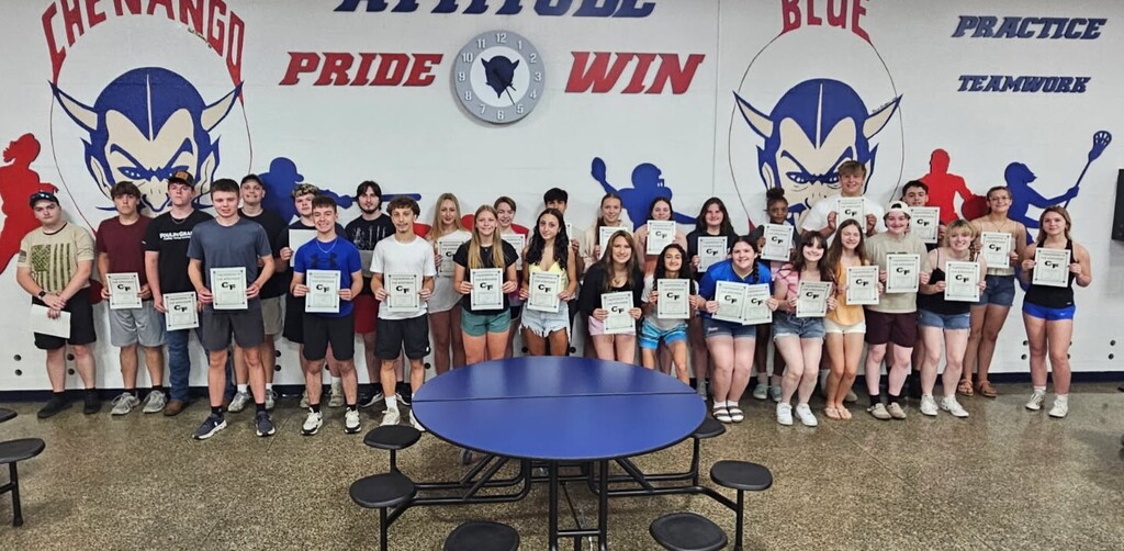 high school students with awards