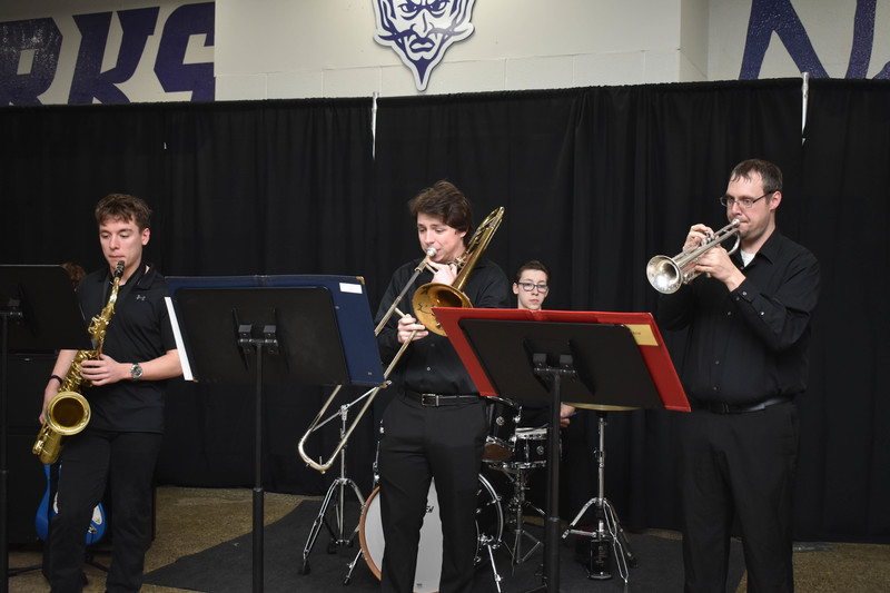 Jazz band Members playing