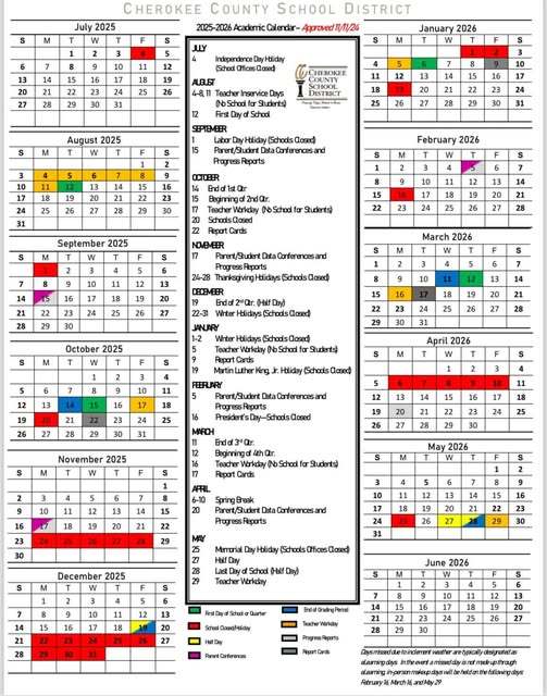 2025-2026 Calendar | Blacksburg High