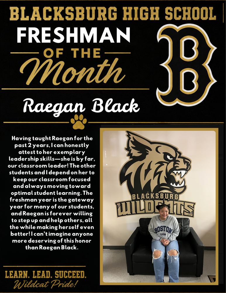 Freshman of the Month