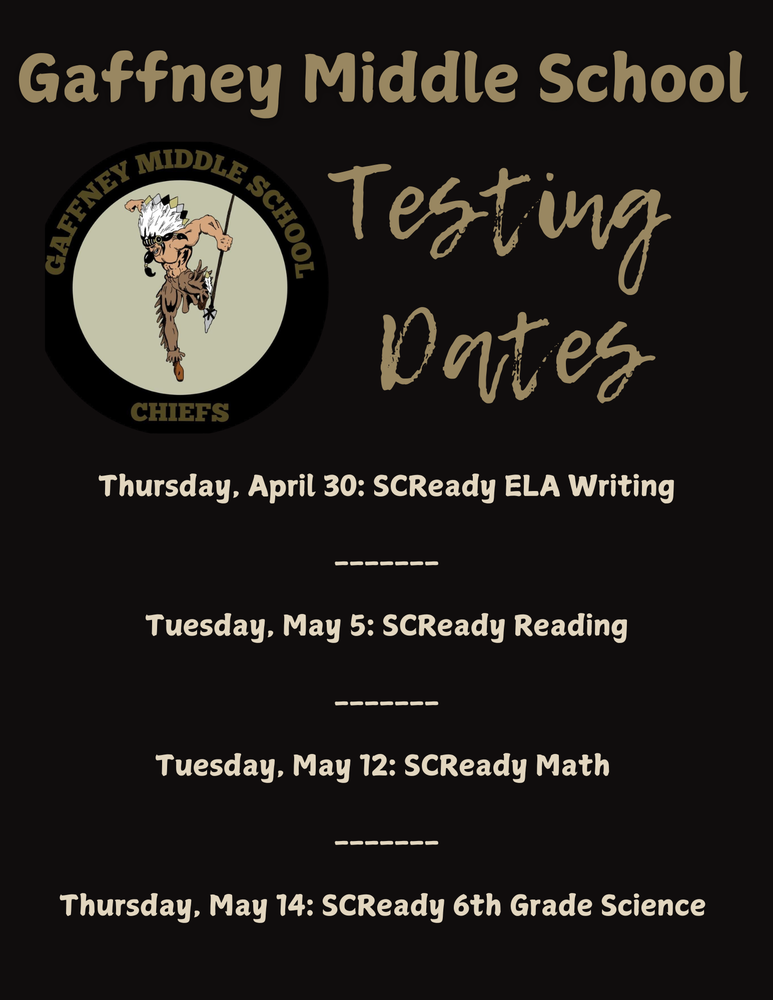 Spring Testing Dates