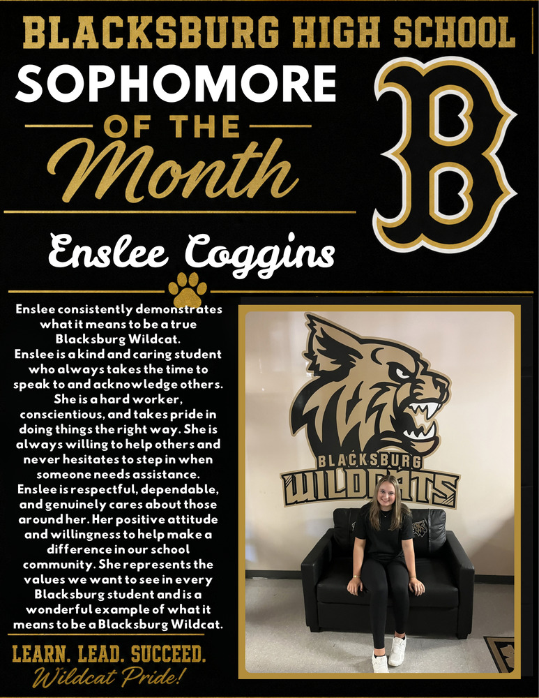 Sophomore of the Month