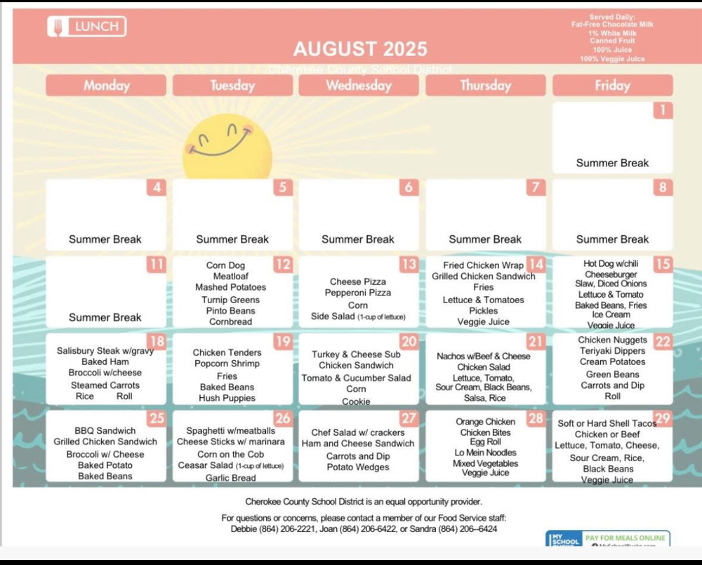 Lunch Menu