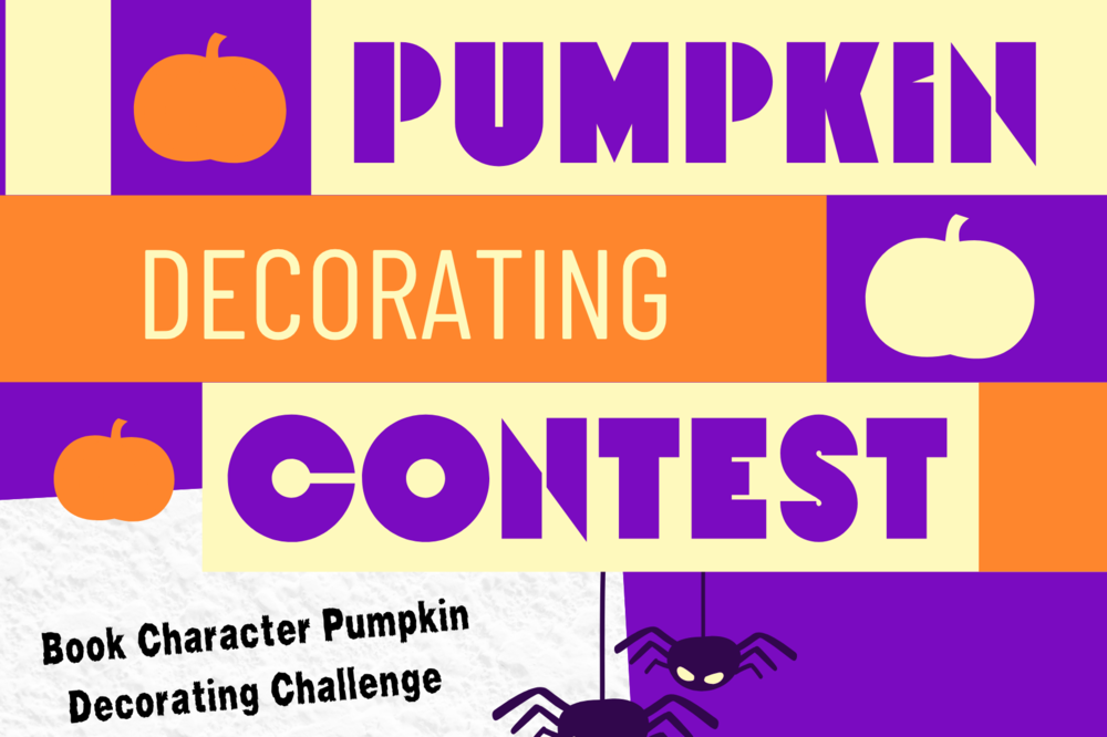 a flyer about a pumpkin decorating contest